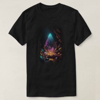 3D Crystal 白熱［赤熱］光を放つ Inside Tシャツ