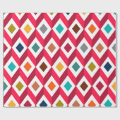 3D Cubes Pink ラッピングペーパー (フラット)