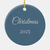 3D Customized Joyful Santa セラミックオーナメント (裏面)