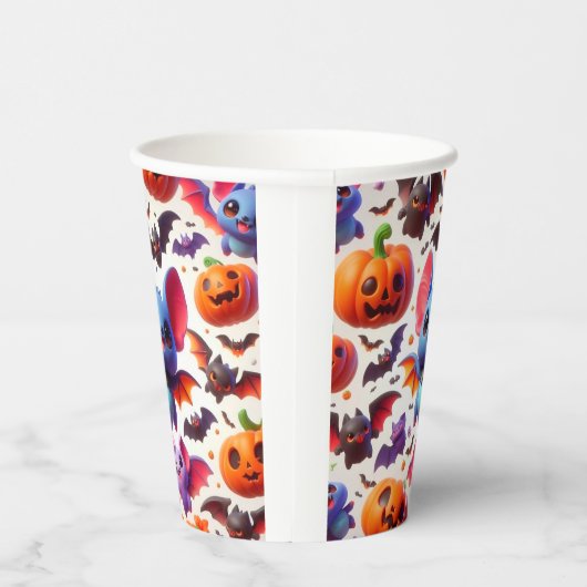 3D cute bats halloween 紙コップ (右)