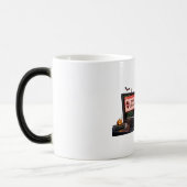 3D Cute Zombie Programmer Chef - Error 666 Coffee モーフィングマグカップ (左)