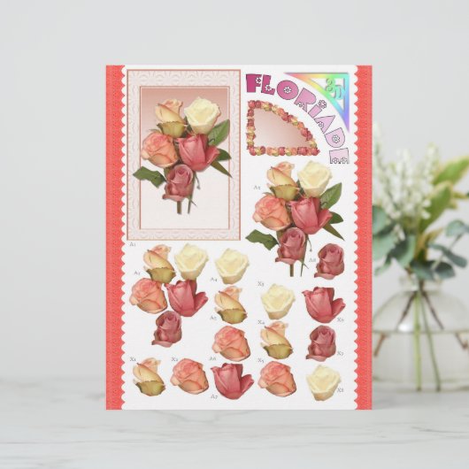 3D Decompage – フローライド – バラ束 (スタンド正面)