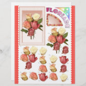 3D Decompage – フローライド – バラ束 (正面/裏面)