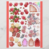 3D Decompage - Floriade – 花と蝶 (正面)