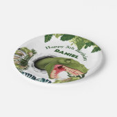 3D Dinosaur Birthday ペーパープレート (アングル)