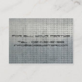 3D DJのロゴのクールなdjの金属名刺 名刺 (裏面)