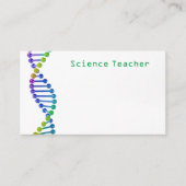 3D dna二重らせん科学先生 名刺 (正面)