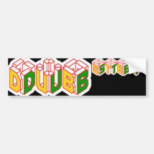 3D Dubstepのワイシャツ バンパーステッカー