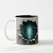 3D Eerie Halloween ツートーンマグカップ (左)