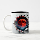 3D Eerie Halloween ツートーンマグカップ (左)