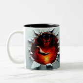 3D Eerie Halloween ツートーンマグカップ (左)