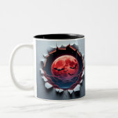 3D Eerie Halloween ツートーンマグカップ (左)