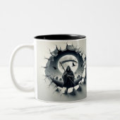 3D Eerie Halloween ツートーンマグカップ (左)