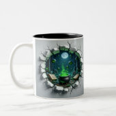 3D Eerie Halloween ツートーンマグカップ (左)