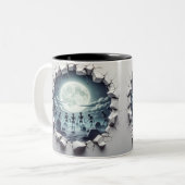 3D Eerie Halloween ツートーンマグカップ (正面左)