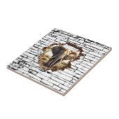 3D Elephant Wall Break Art - Realistic Safari (2) タイル (側面)