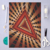 3D Fantasy Network Modern Fractal Graphic Design 薄葉紙 (クラフト)