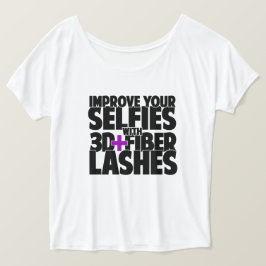3D + Fibre Lashesでselfiesを向上 Tシャツ