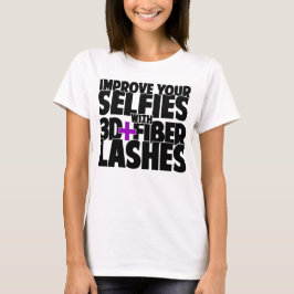 3D + Fibre Lashesでselfiesを向上 Tシャツ