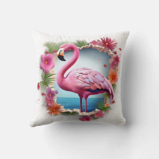 3D flamingo cushion クッション (裏面)
