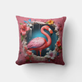 3D flamingo cushion クッション (正面)