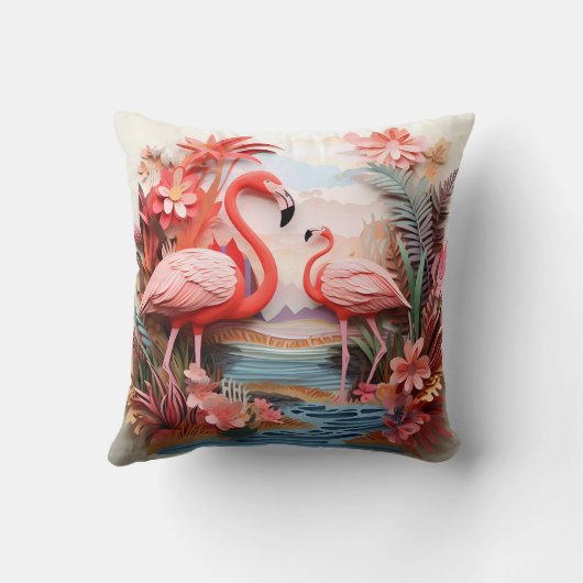 3D flamingo cushion クッション (裏面)