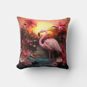 3D flamingo cushion クッション (正面)