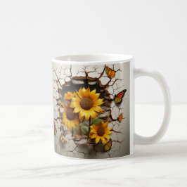 3D Floral Mug コーヒーマグカップ
