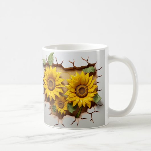 3D Floral Mug コーヒーマグカップ (右)