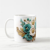 3D Floral Mug コーヒーマグカップ (左)