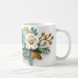 3D Floral Mug コーヒーマグカップ
