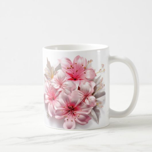 3D Floral Mug コーヒーマグカップ (右)