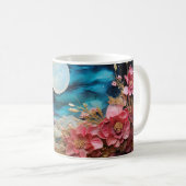3D Floral Mug コーヒーマグカップ (正面右)