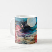 3D Floral Mug コーヒーマグカップ (正面左)