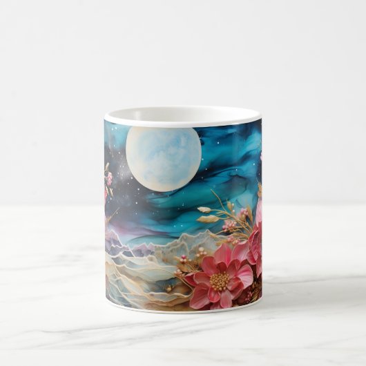 3D Floral Mug コーヒーマグカップ (中央)