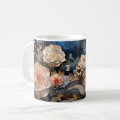 3D Floral Mug コーヒーマグカップ (正面左)
