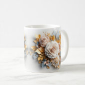 3D Floral Mug コーヒーマグカップ (正面右)