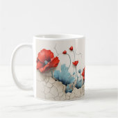 3D Floral Mug コーヒーマグカップ (左)