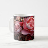 3D Floral Mug コーヒーマグカップ (正面左)