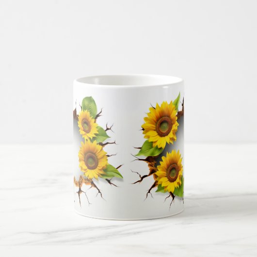 3D Floral Mug コーヒーマグカップ (中央)