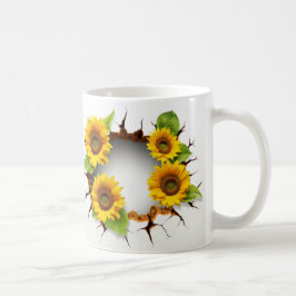 3D Floral Mug コーヒーマグカップ