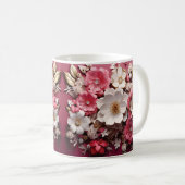 3D Floral Mug コーヒーマグカップ (正面右)