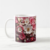 3D Floral Mug コーヒーマグカップ (左)