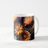 3D Floral Mug コーヒーマグカップ (正面右)