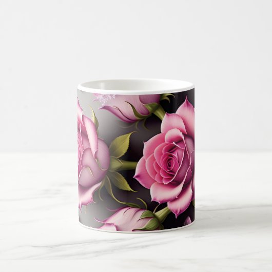 3D Floral Mug コーヒーマグカップ (中央)