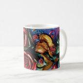 3D Floral Mug コーヒーマグカップ (正面右)