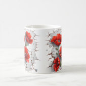 3D Floral Mug コーヒーマグカップ (中央)