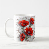 3D Floral Mug コーヒーマグカップ (左)