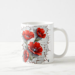 3D Floral Mug コーヒーマグカップ