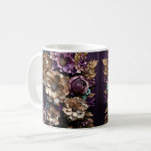 3D Floral Mug コーヒーマグカップ (正面左)